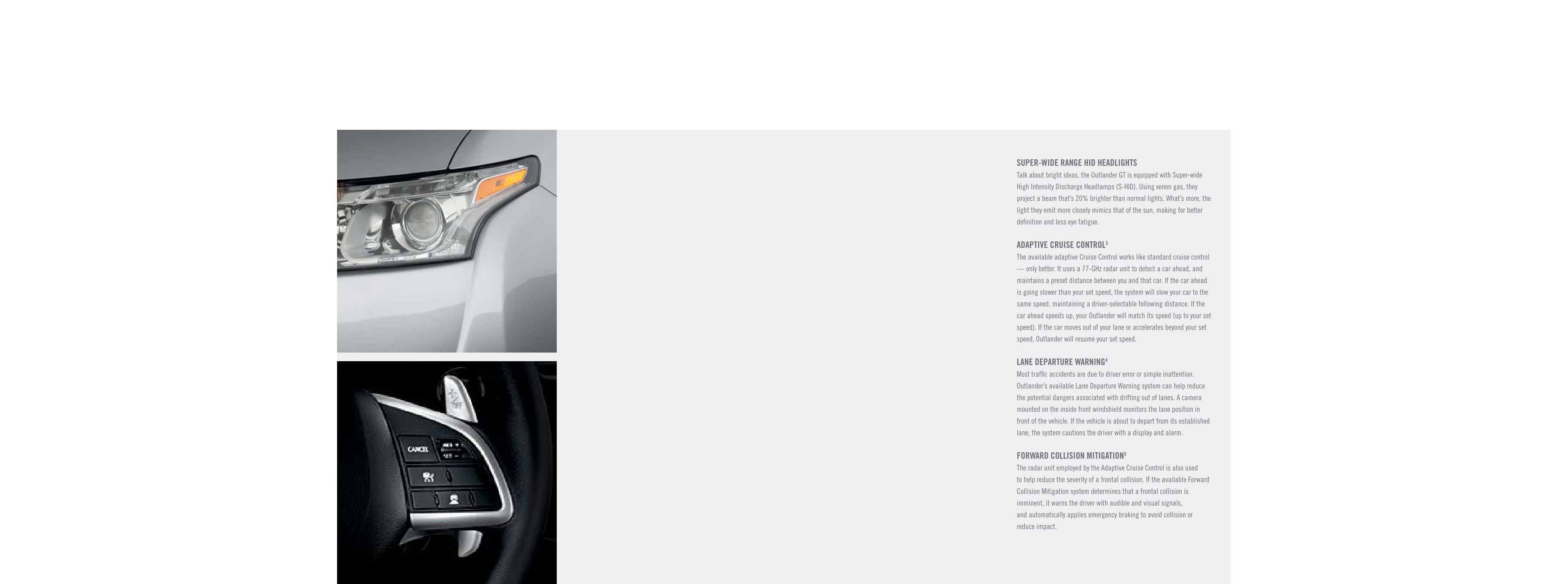 2014 Mitsubishi Outlander Brochure Page 10